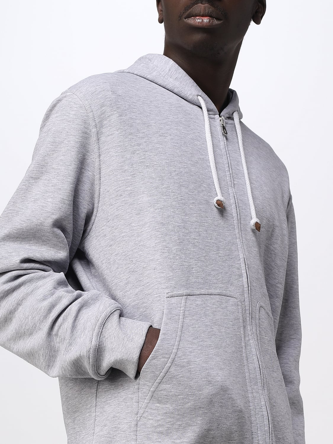 BRUNELLO CUCINELLI SWEATSHIRT: Pullover herren Brunello Cucinelli, Charcoal - Img 5