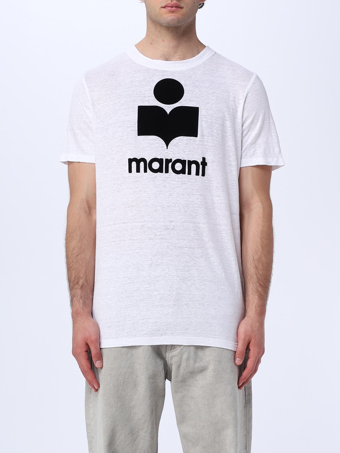 ISABEL MARANT T-SHIRT: Karman Isabel Marant linen t-shirt, White - Img 1