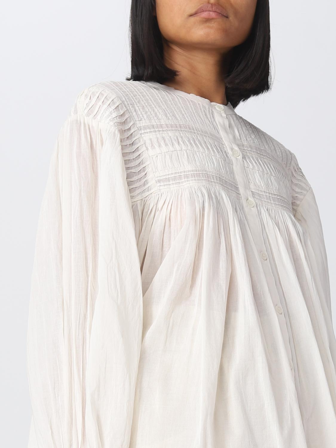 ISABEL MARANT ETOILE CAMISA: Camisa mujer Isabel Marant Etoile, Beige - Img 4