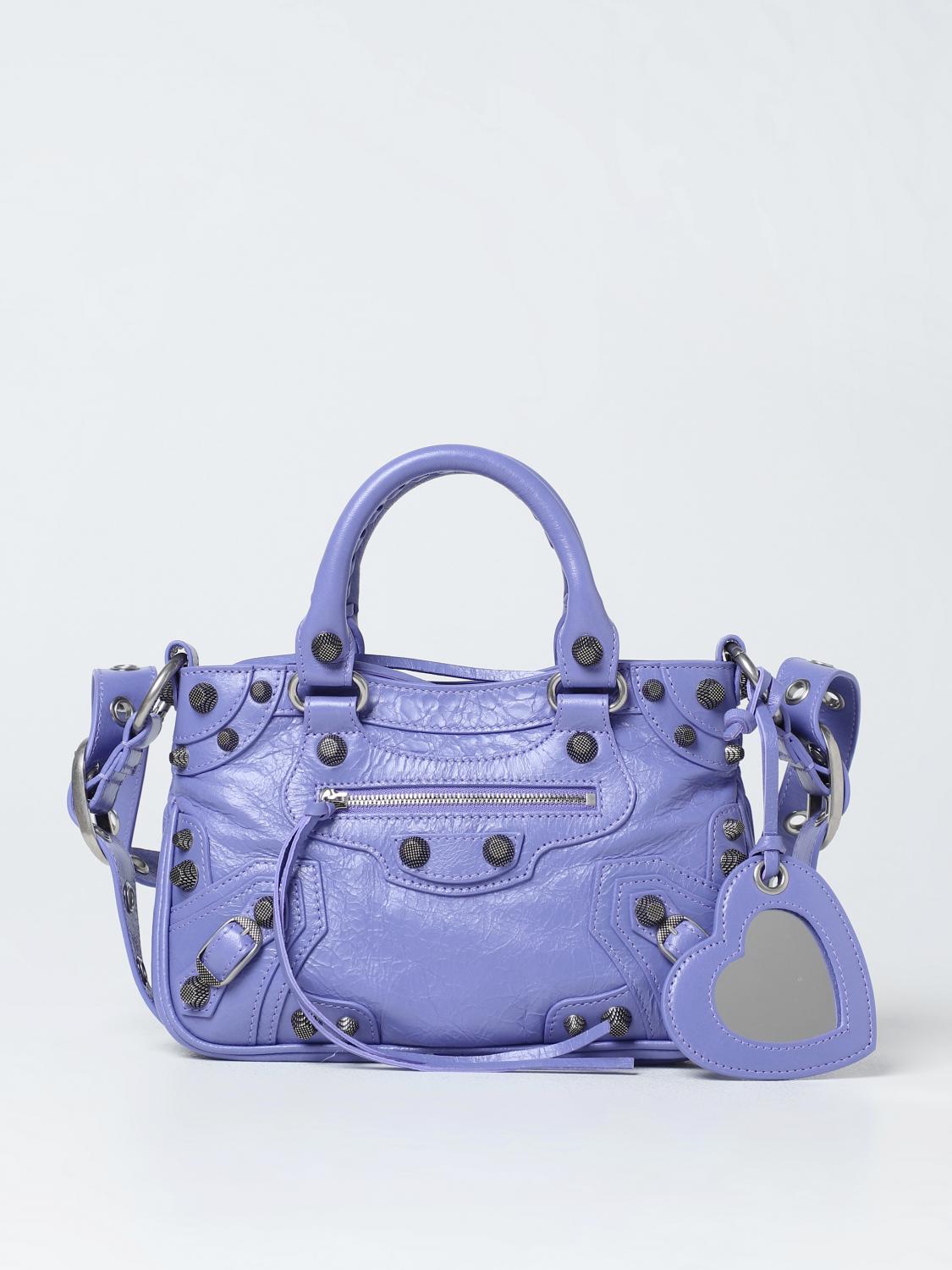 ハンドバッグ Balenciaga Light Purple Leather Neo Cagole S Handbag Balenciaga Light Purple Leather Le Cagole S Shoulder Bag