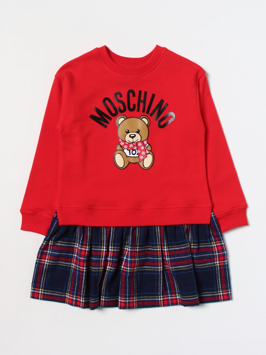 Moschino Kids Cherry Stripes Dress