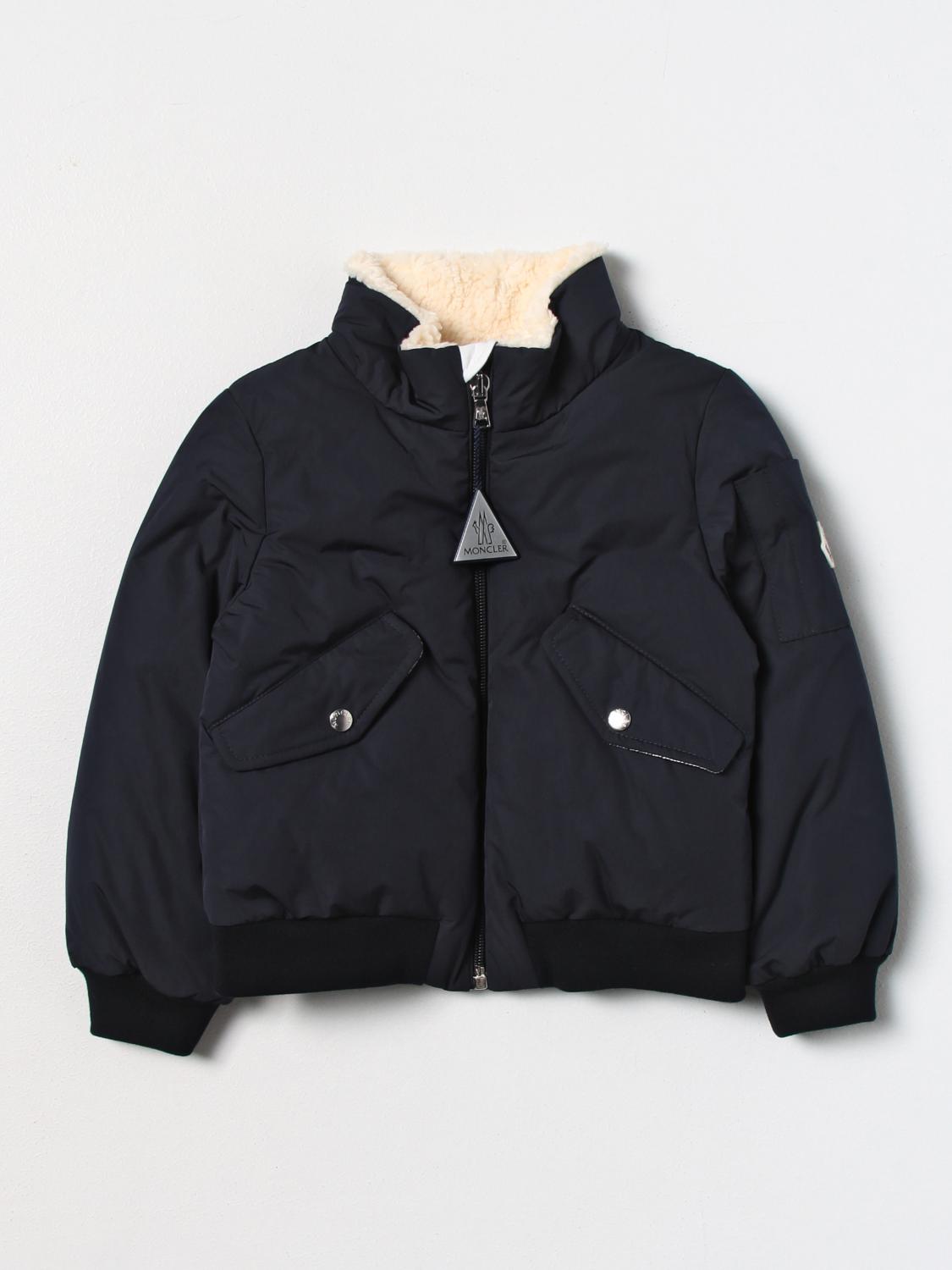 MONCLER CHAQUETA: Chaqueta niños Moncler, Azul Oscuro - Img 1