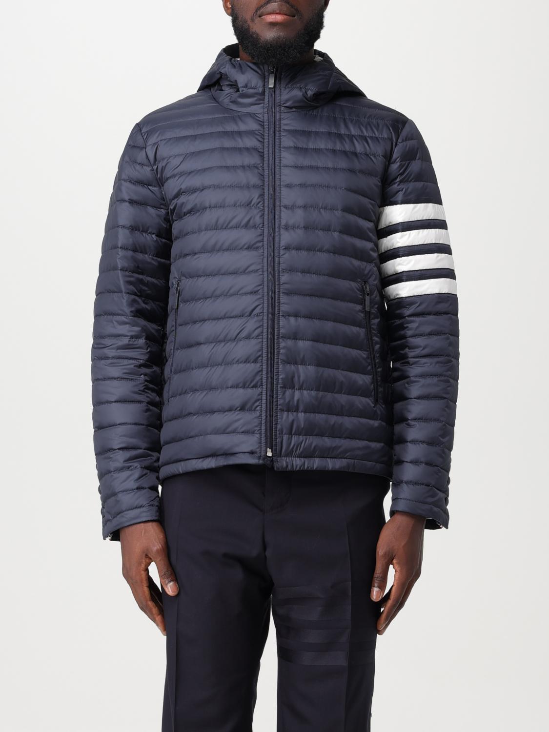 THOM BROWNE CHAQUETA: Abrigo hombre Thom Browne, Azul Oscuro - Img 1