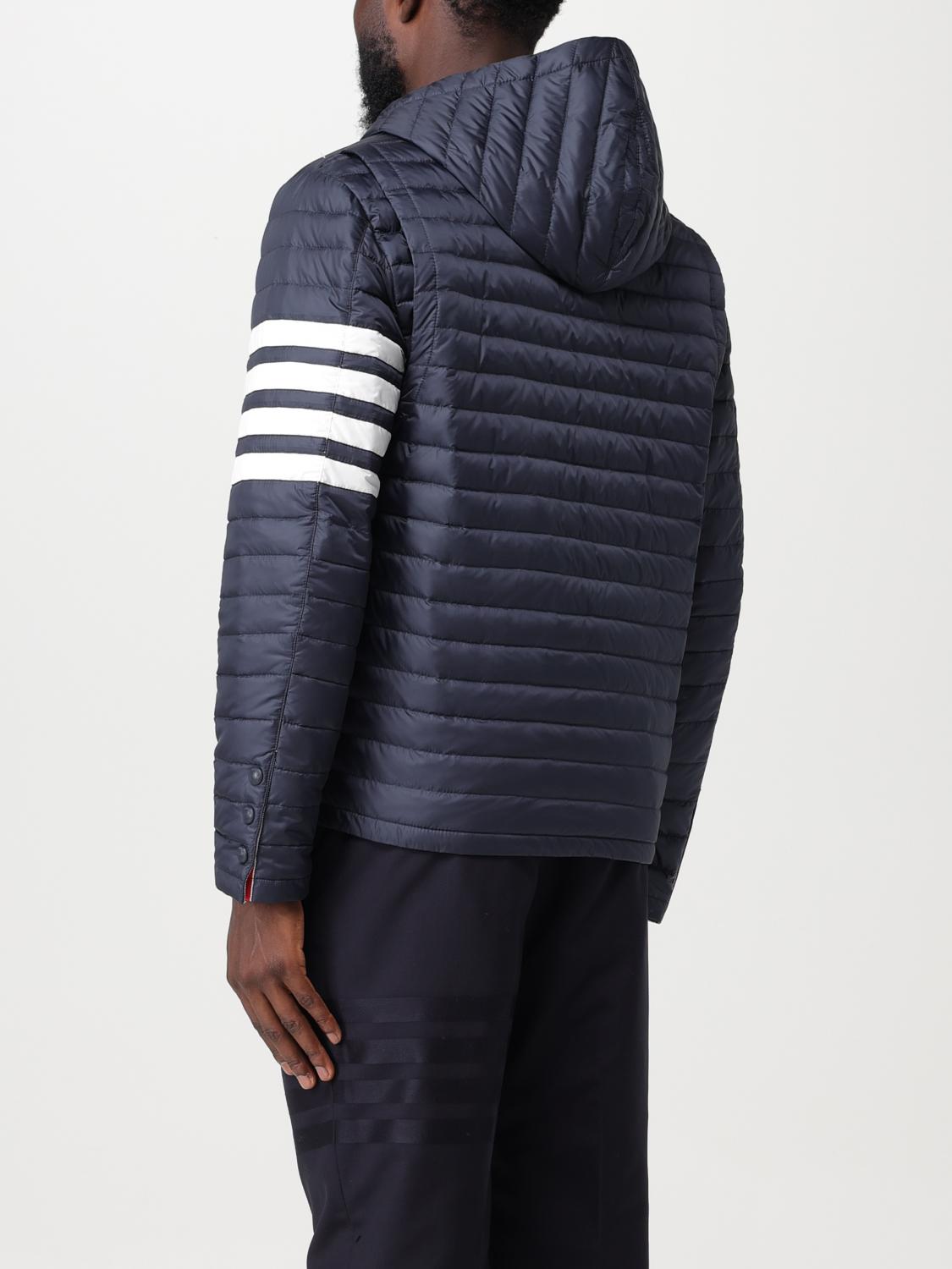 THOM BROWNE CHAQUETA: Abrigo hombre Thom Browne, Azul Oscuro - Img 3