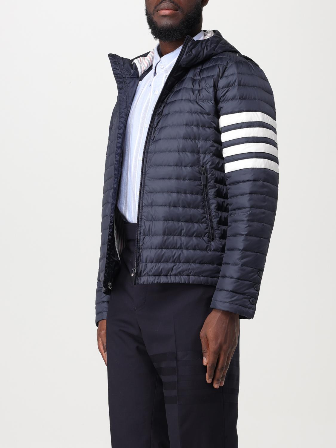 THOM BROWNE CHAQUETA: Abrigo hombre Thom Browne, Azul Oscuro - Img 4