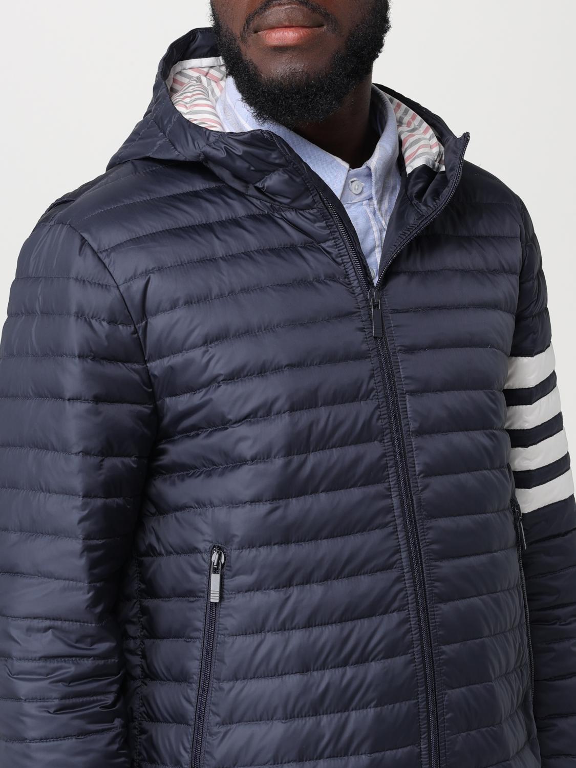 THOM BROWNE CHAQUETA: Abrigo hombre Thom Browne, Azul Oscuro - Img 5