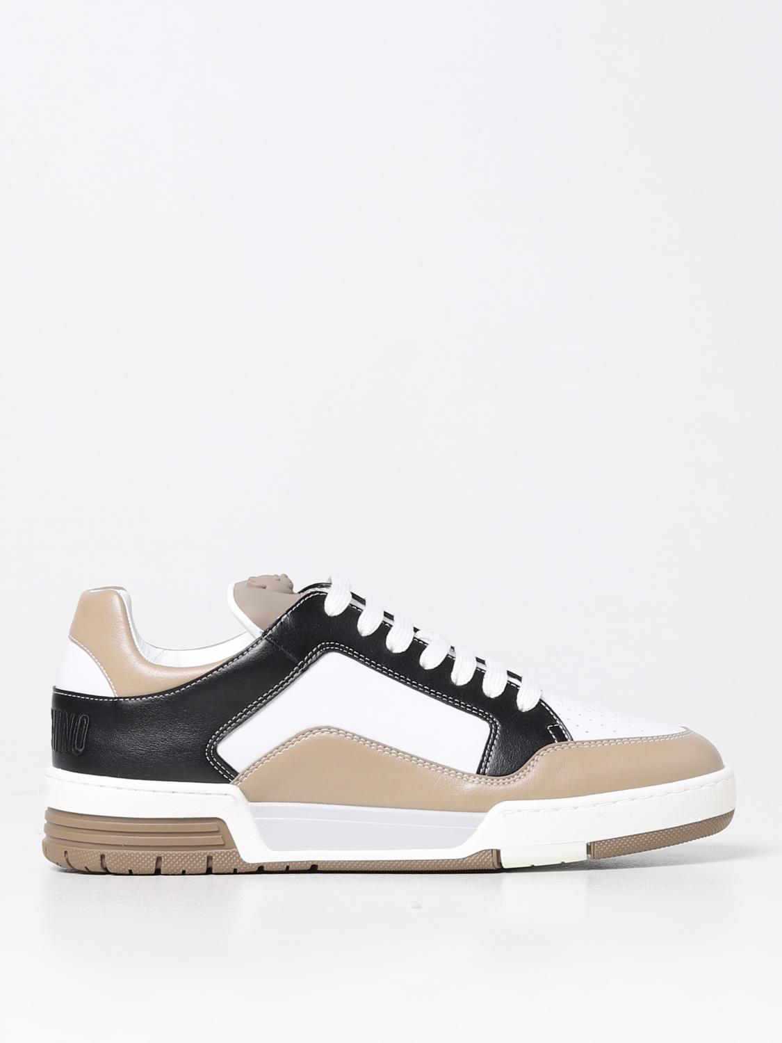 スニーカー Moschino 'Kevin' sneakers MOSCHINO COUTURE: Kevin sneakers in leather - Multicolor