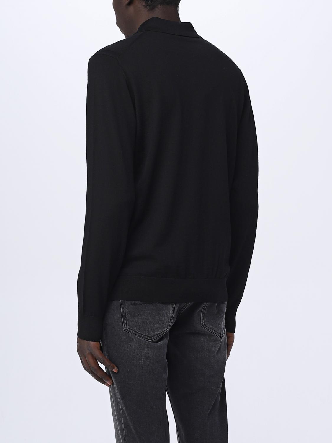 PAOLO PECORA SWEATER: Sweater men Paolo Pecora, Black - Img 2