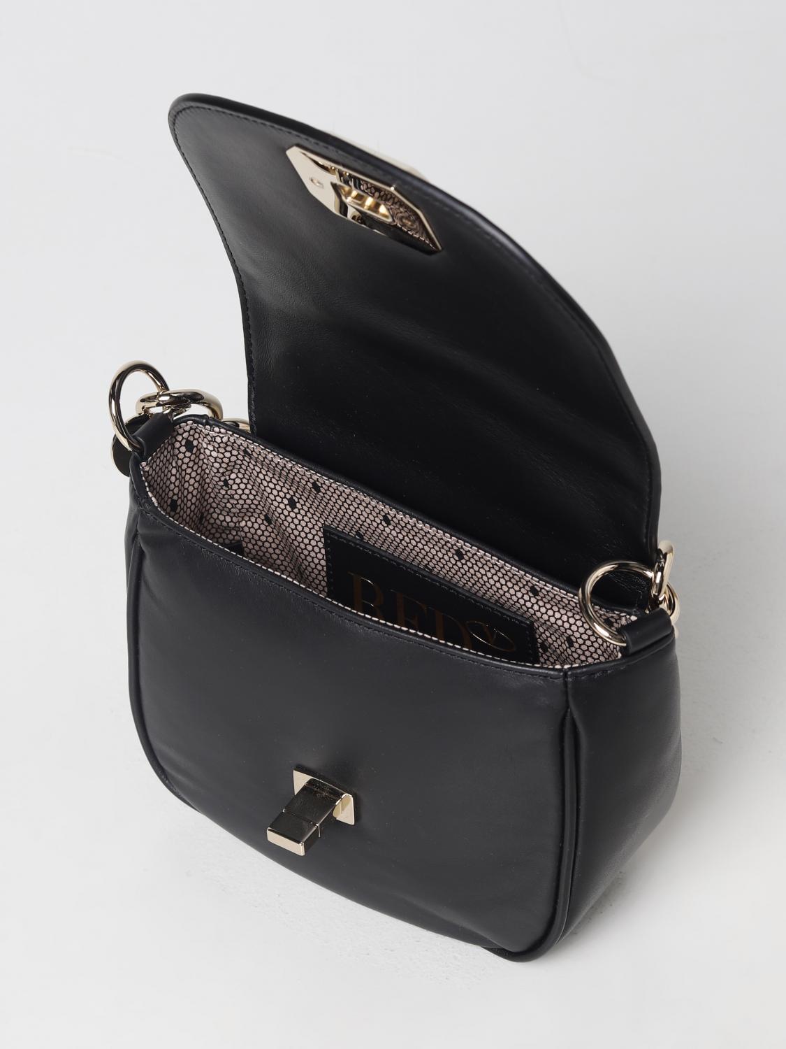 RED(V) MINI BAG: Shoulder bag woman Red(v), Black - Img 4