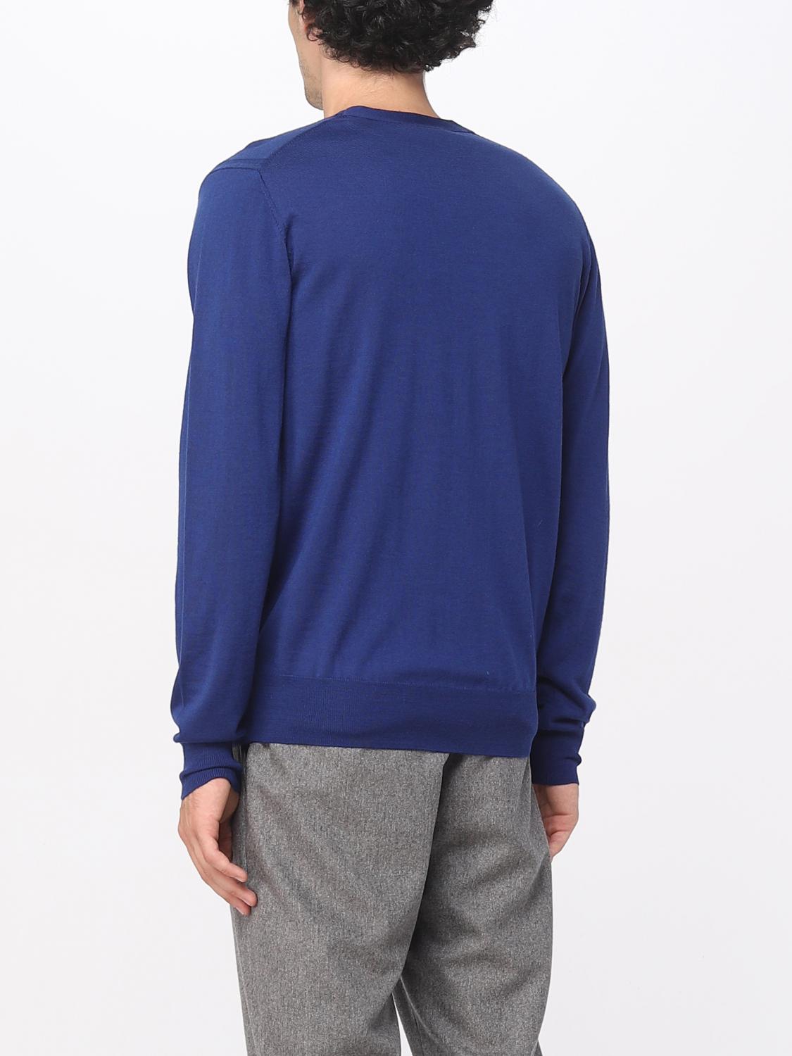 PAOLO PECORA SWEATER: Sweater men Paolo Pecora, Blue - Img 2