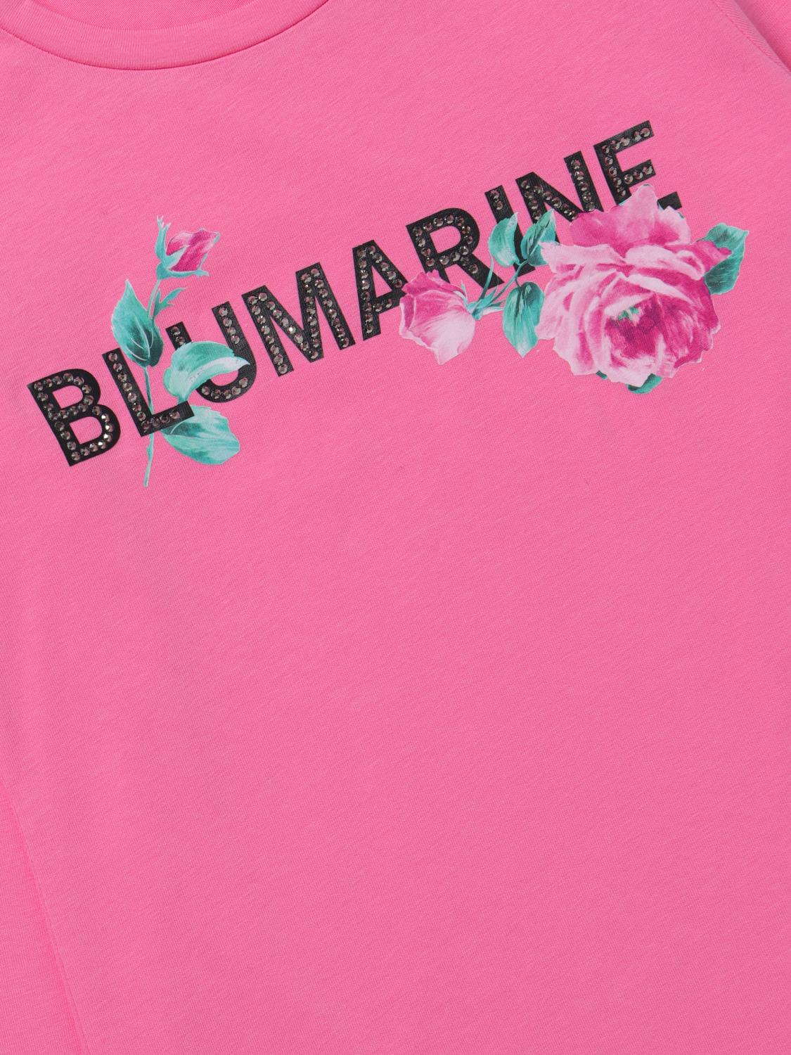 MISS BLUMARINE CAMISETA: Camisetas niños Miss Blumarine, Rosa - Img 3