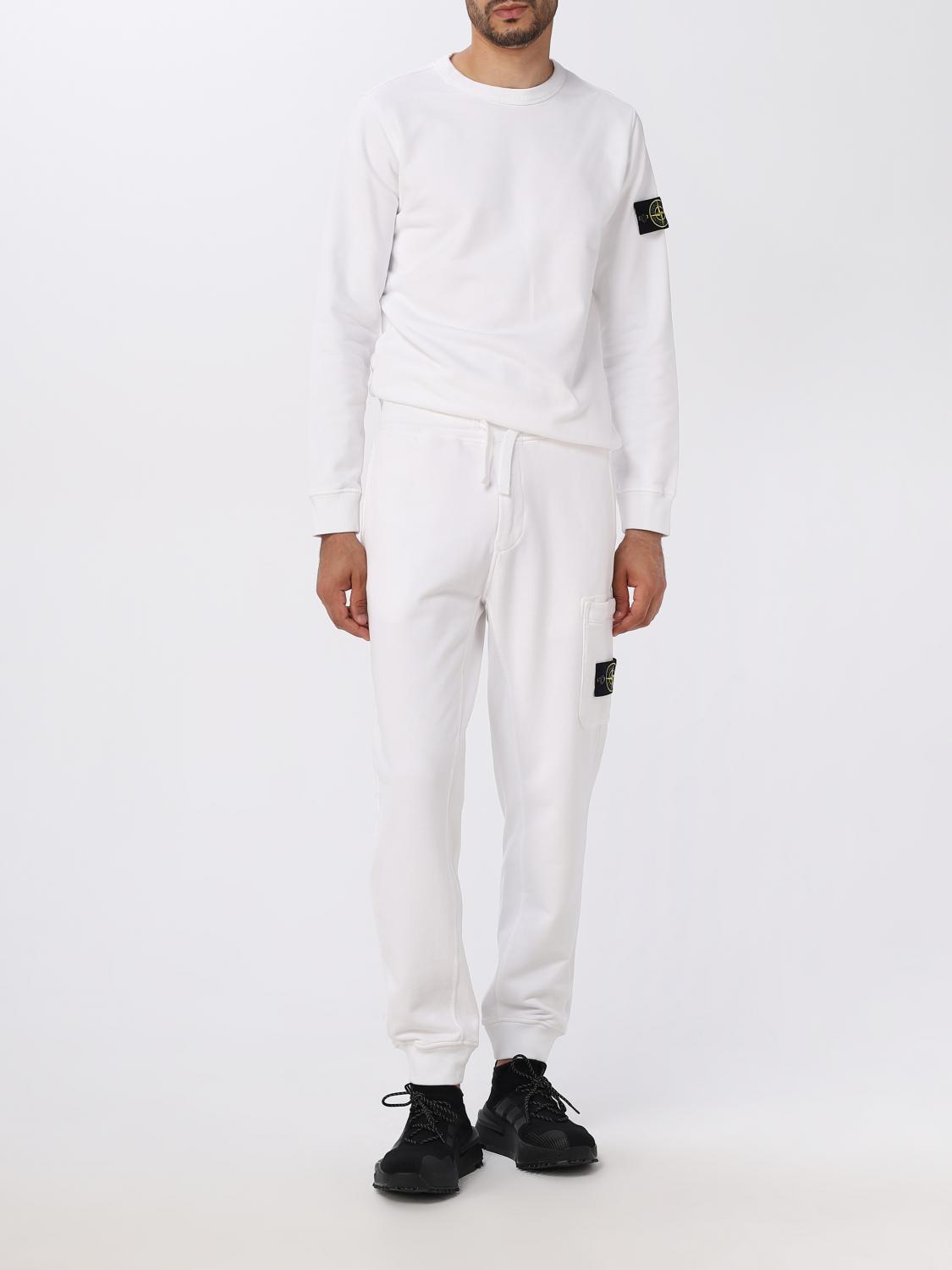 STONE ISLAND：スウェットシャツ メンズ - ホワイト | GIGLIO.COM