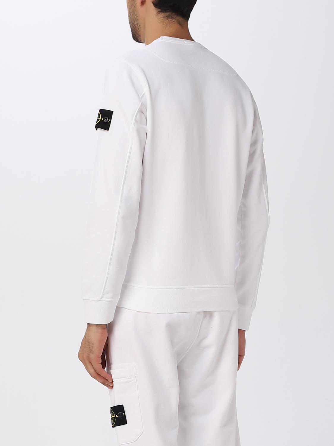 STONE ISLAND SUDADERA: Sudadera hombre Stone Island, Blanco - Img 3
