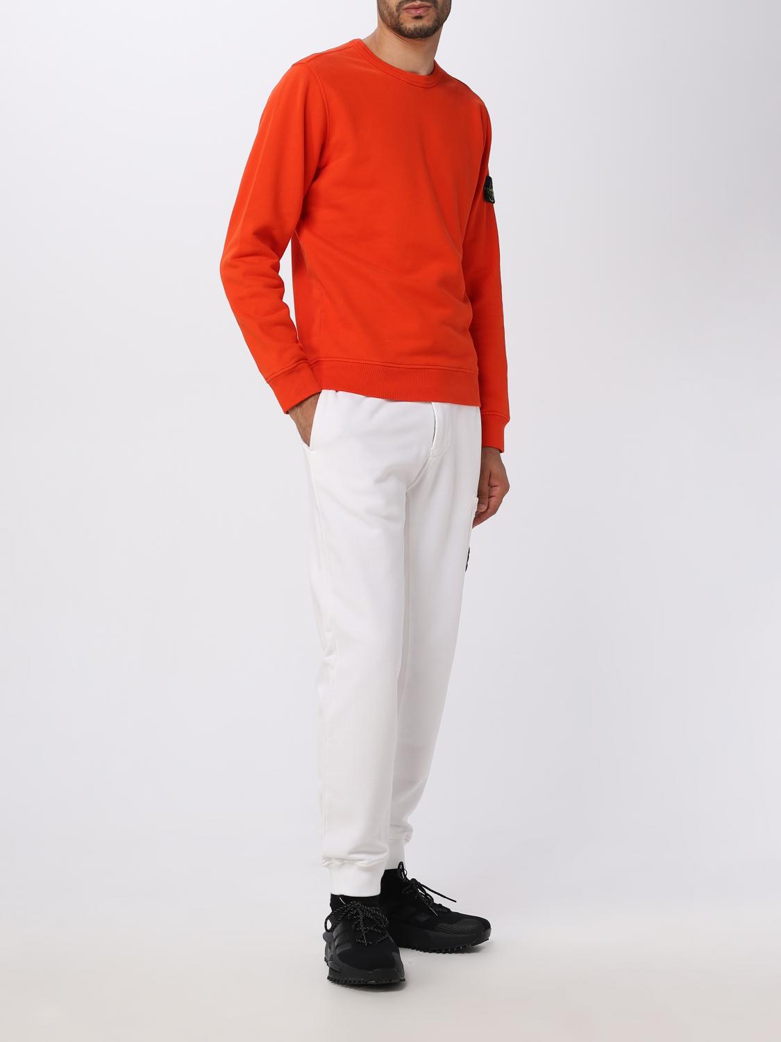 STONE ISLAND SUDADERA: Sudadera hombre Stone Island, Naranja - Img 2