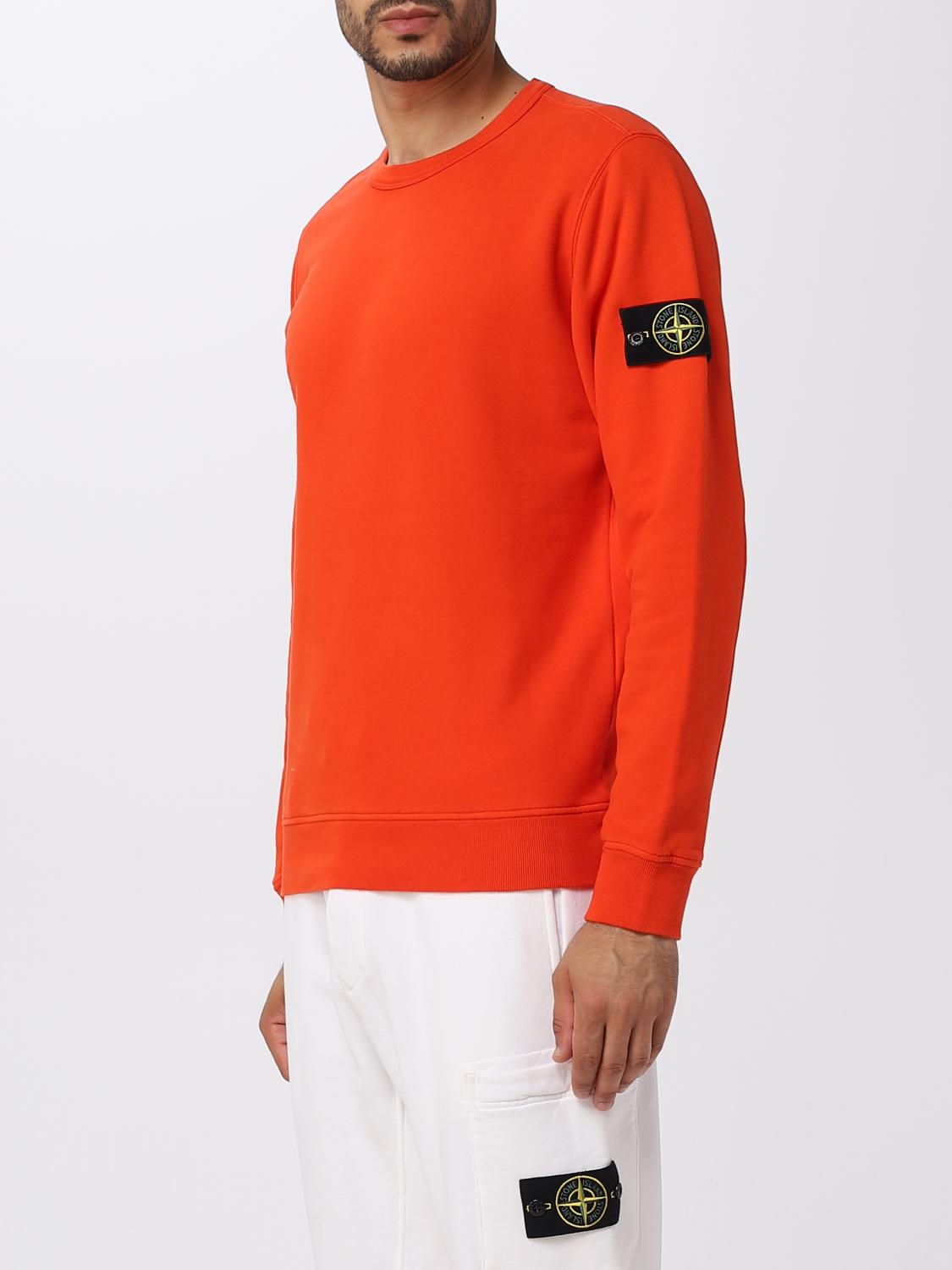 STONE ISLAND SUDADERA: Sudadera hombre Stone Island, Naranja - Img 4