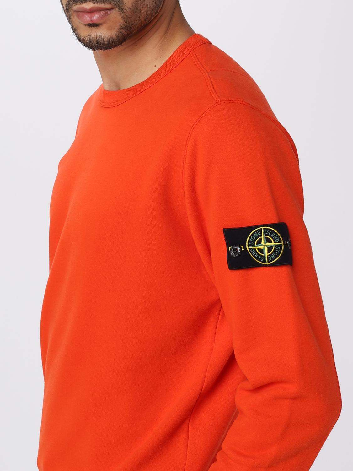 STONE ISLAND SUDADERA: Sudadera hombre Stone Island, Naranja - Img 5