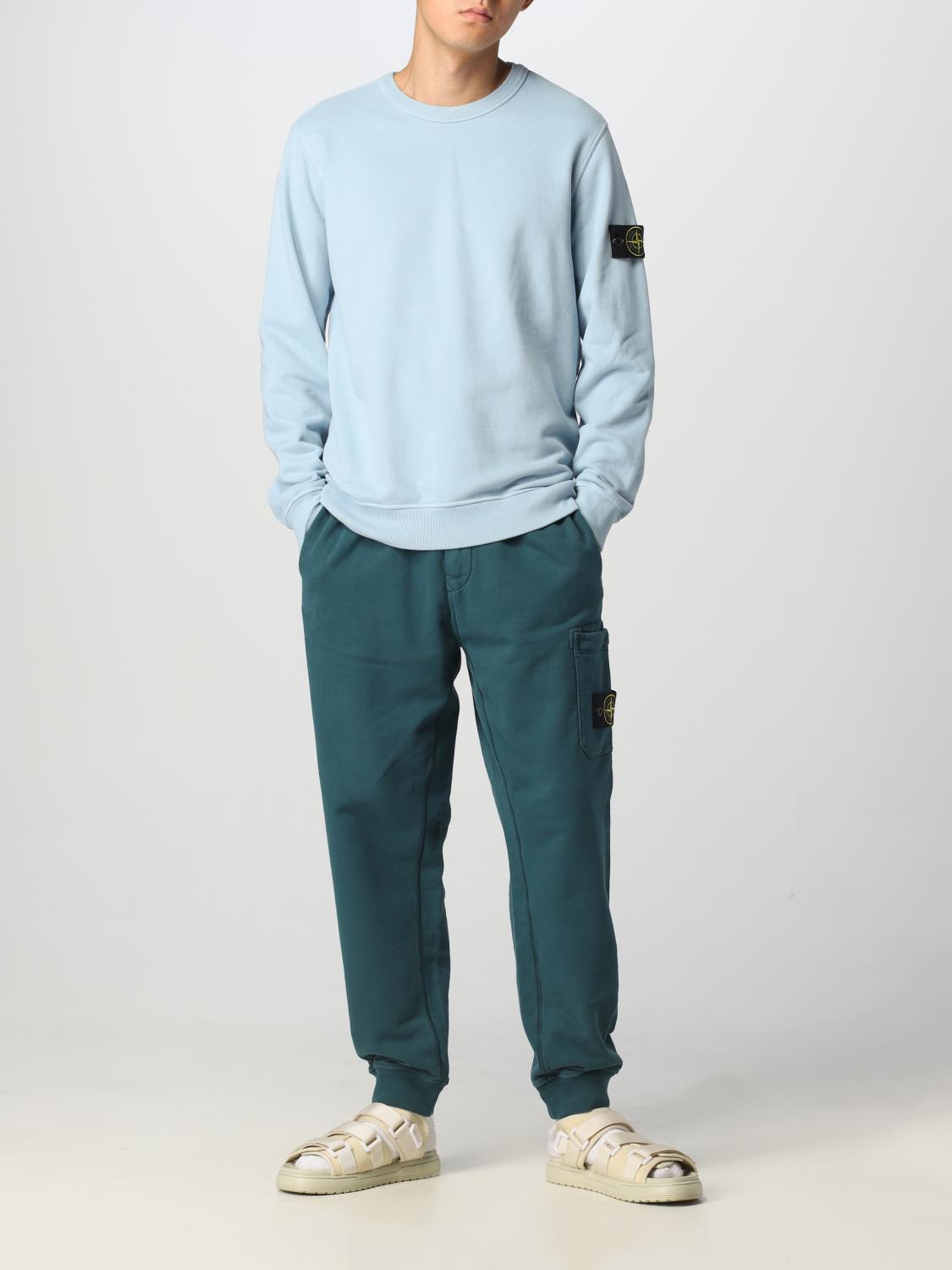 STONE ISLAND SUDADERA: Sudadera hombre Stone Island, Azul Claro - Img 2
