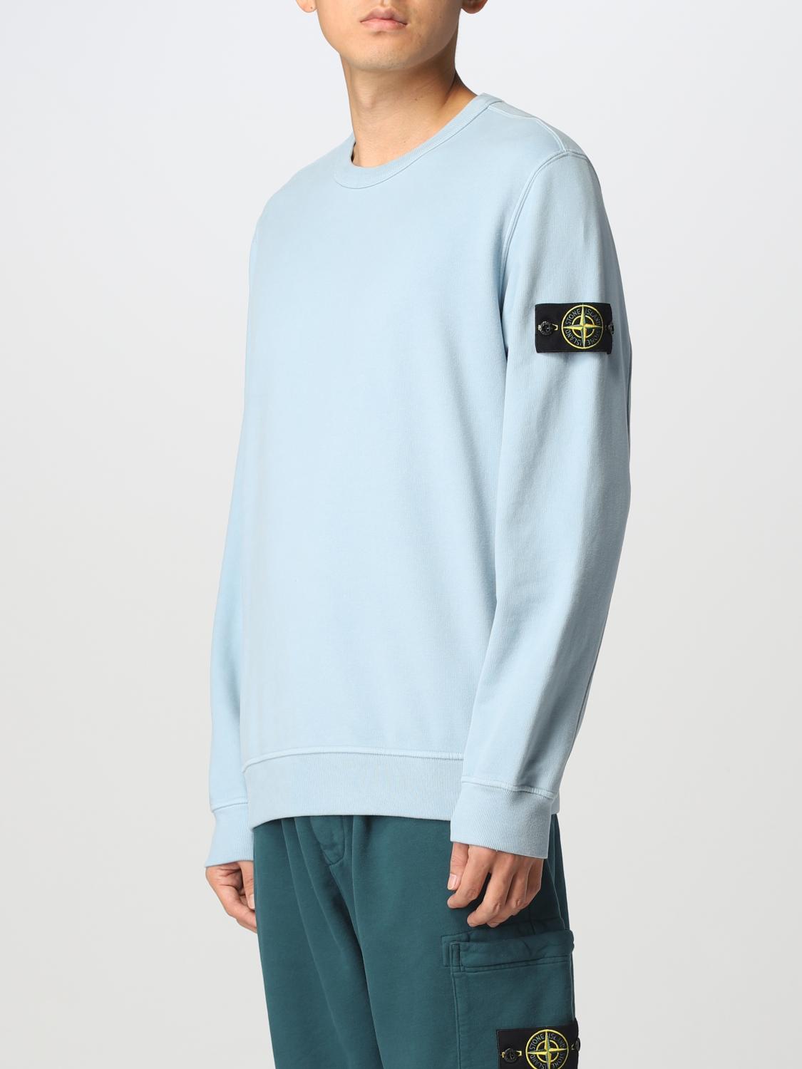 STONE ISLAND SUDADERA: Sudadera hombre Stone Island, Azul Claro - Img 4