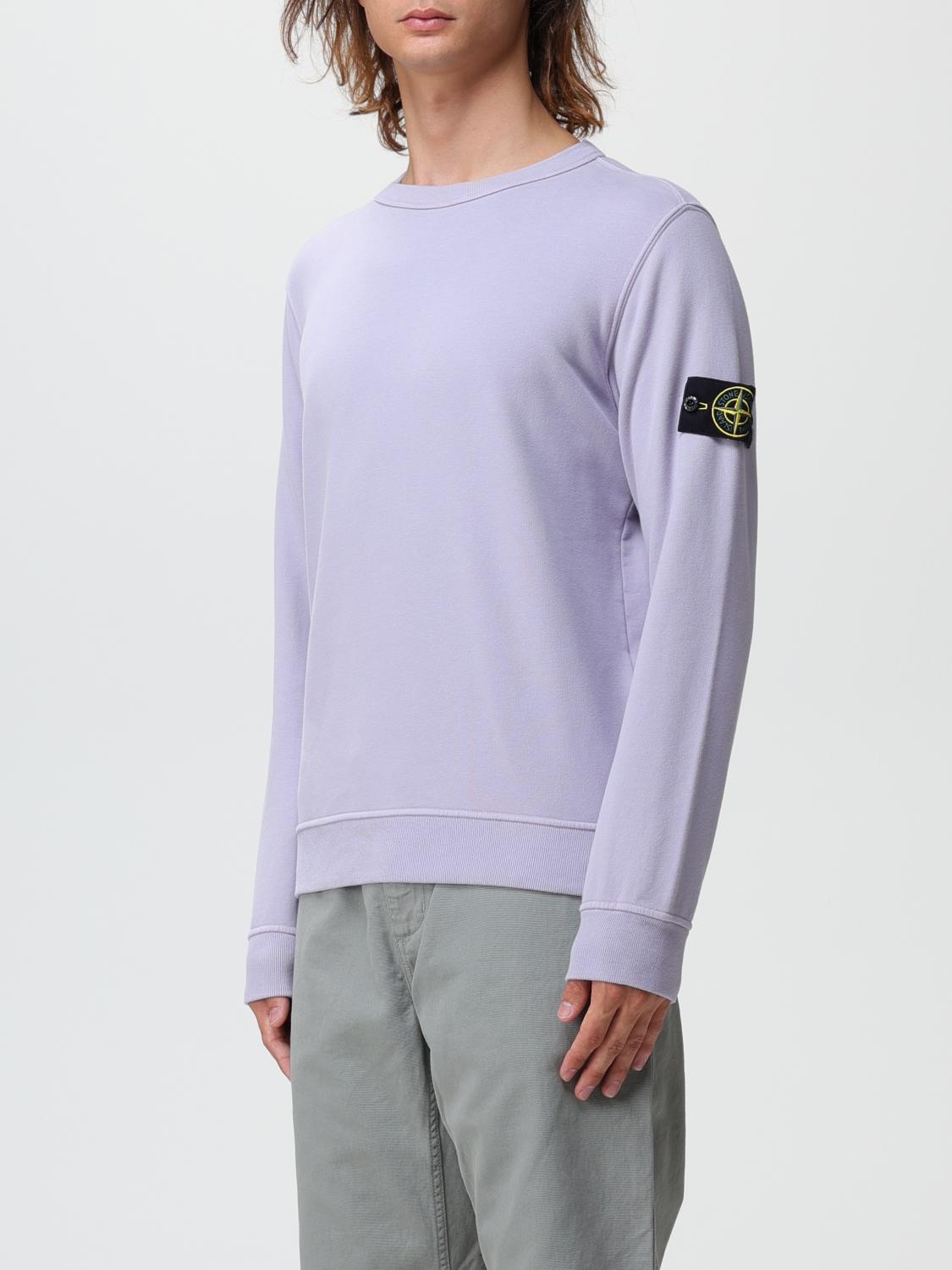 STONE ISLAND SUDADERA: Sudadera hombre Stone Island, Lavanda - Img 4