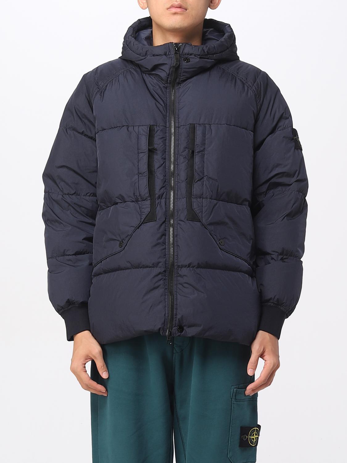 STONE ISLAND Jacket men Blue Stone Island jacket 40723 online at GIGLIO.COM