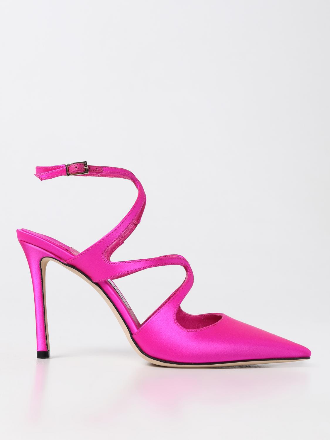 Jimmy Choo Azia Pumps in satin - Fuchsia | AZIA PUMP 95 SAT