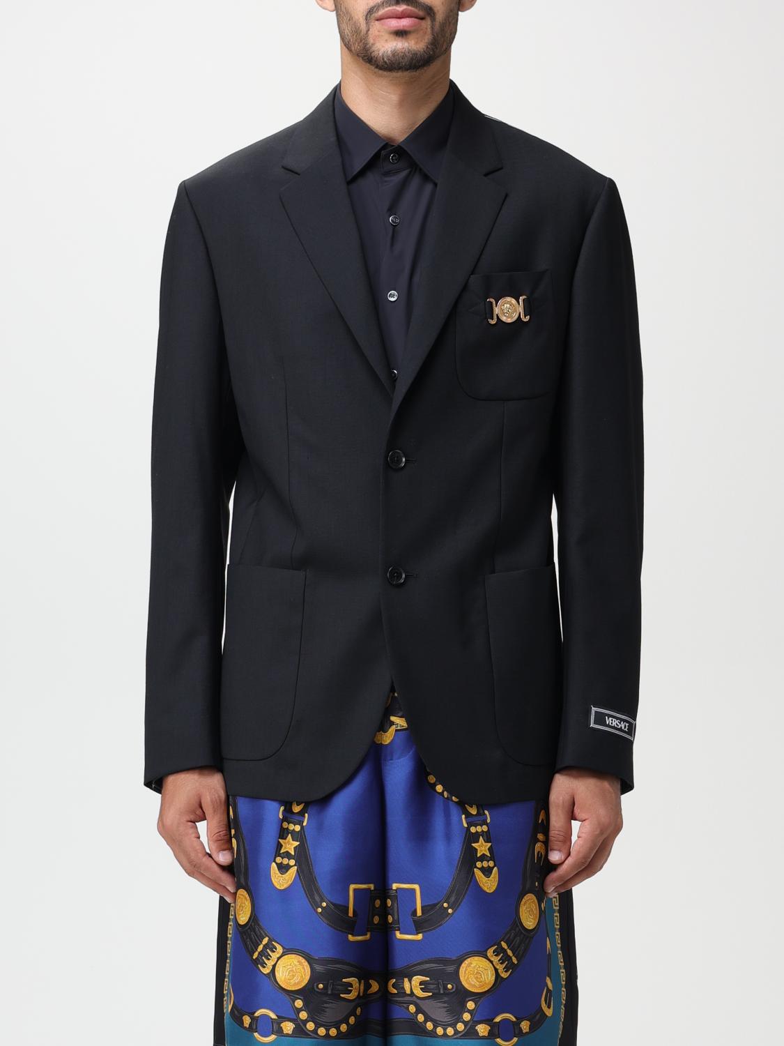 Versace ジャケット メンズ - ブラック | 10106021A07454 | GIGLIO.COM