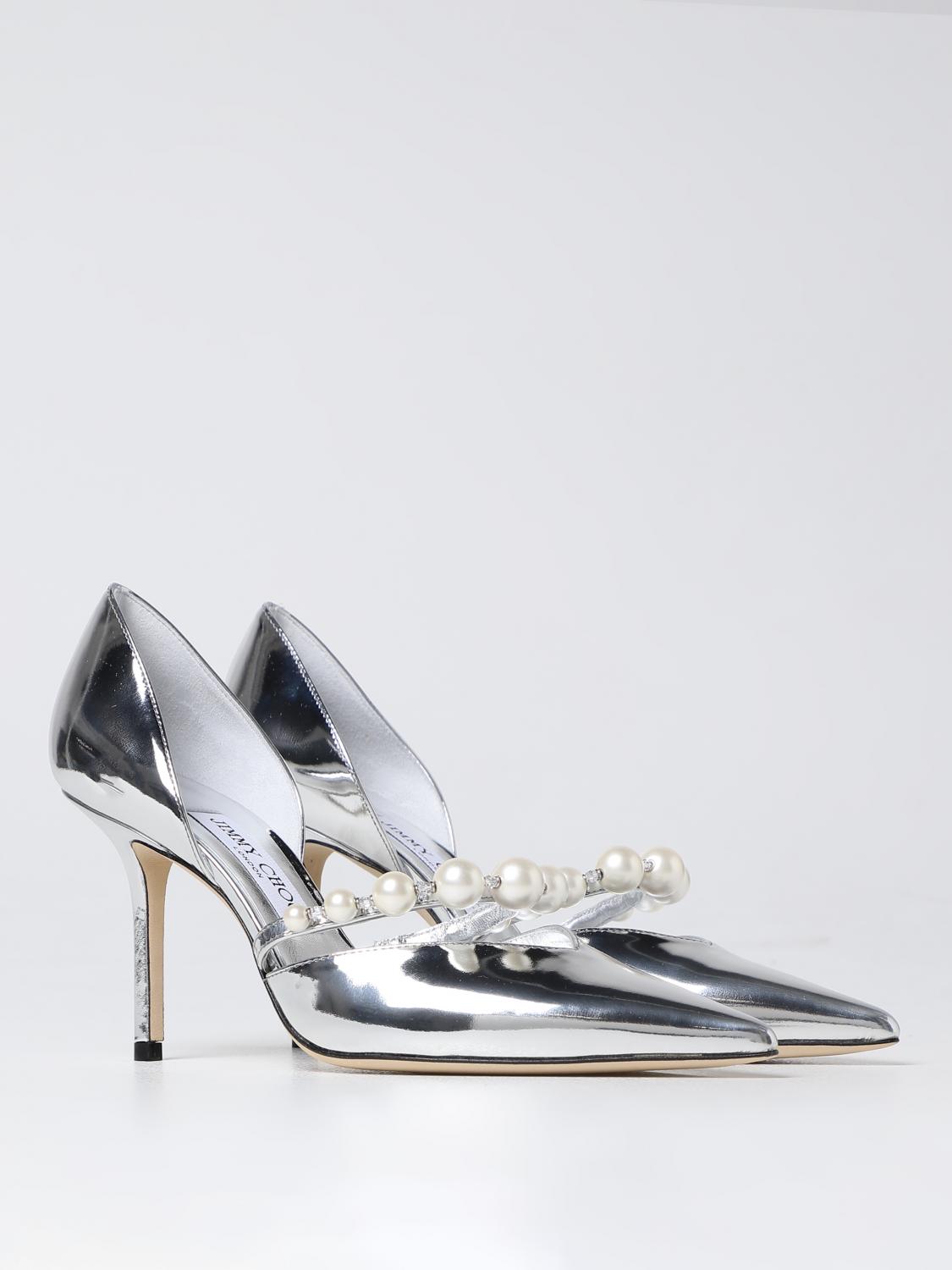JIMMY CHOO ABSATZSCHUHE: Absatzschuhe damen Jimmy Choo, Silber - Img 2