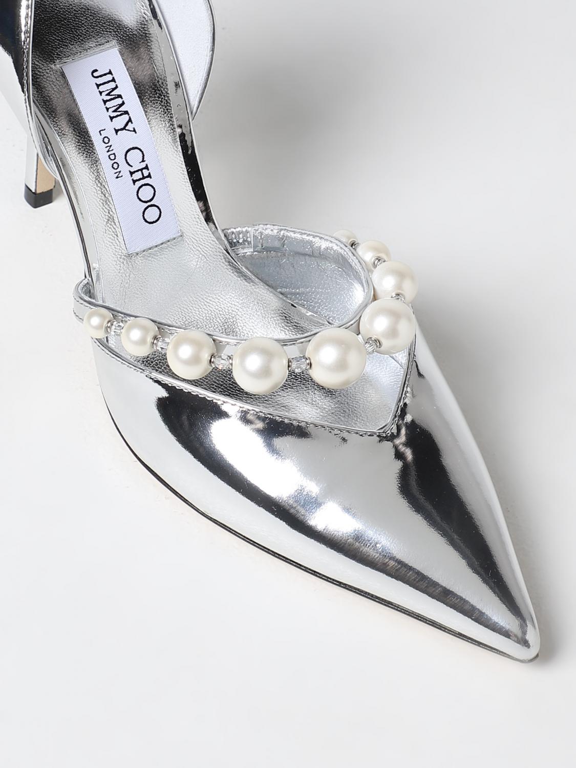 JIMMY CHOO ABSATZSCHUHE: Absatzschuhe damen Jimmy Choo, Silber - Img 4