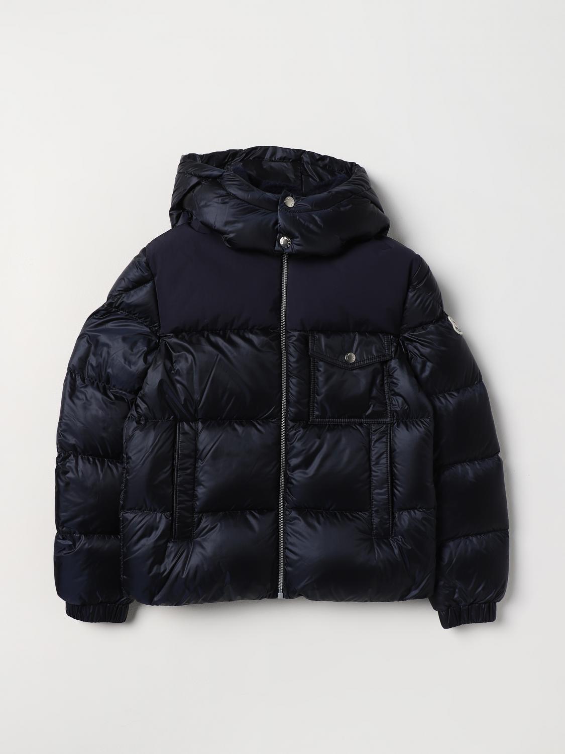 MONCLER CHAQUETA: Abrigo niños Moncler, Azul Oscuro - Img 1