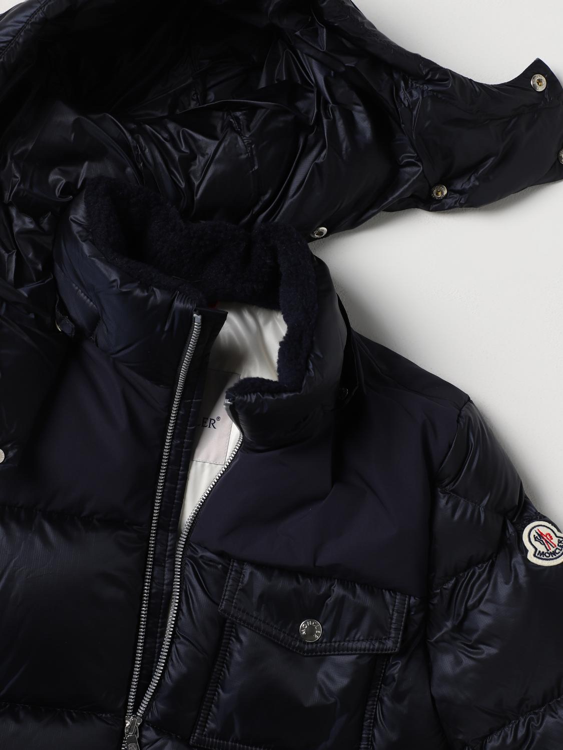 MONCLER CHAQUETA: Abrigo niños Moncler, Azul Oscuro - Img 3