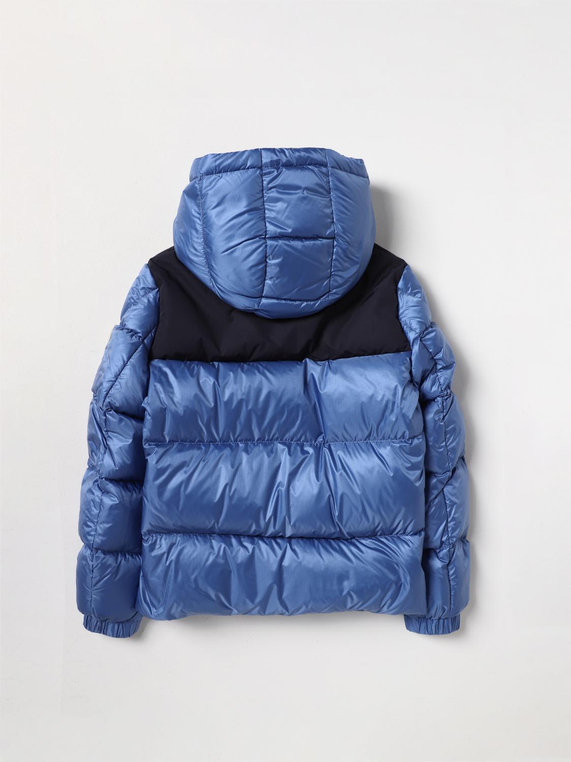 MONCLER JACKET: Moncler down jacket in padded nylon, Blue 1 - Img 2