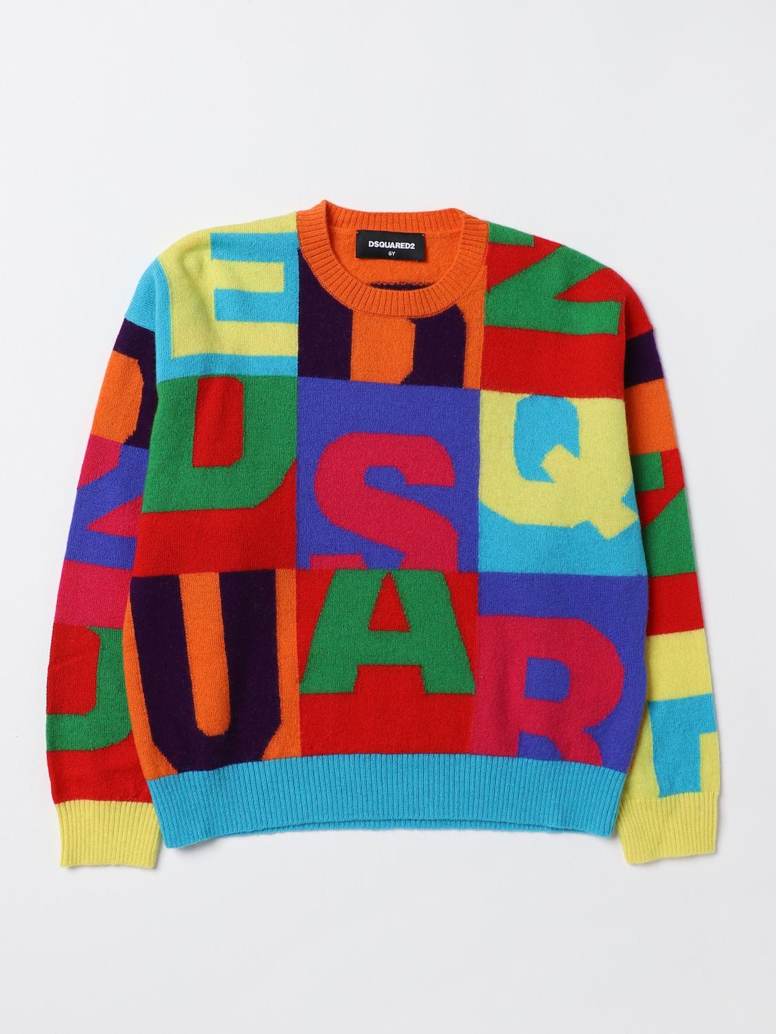 Jumper kids Dsquared2 Junior Yellow Cream