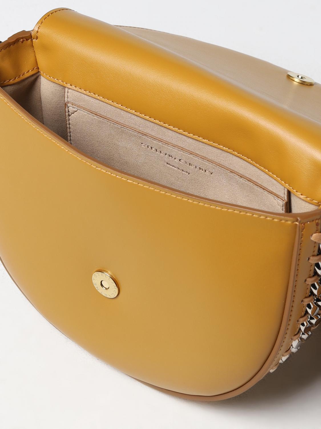STELLA MCCARTNEY BORSA A TRACOLLA: Borsa Stella McCartney in pelle sintetica, Giallo - Img 4