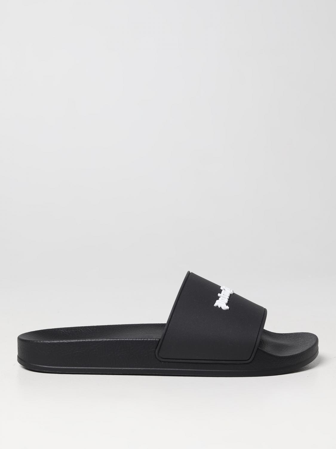 PALM ANGELS: Shoes men Black Palm Angels sandals
