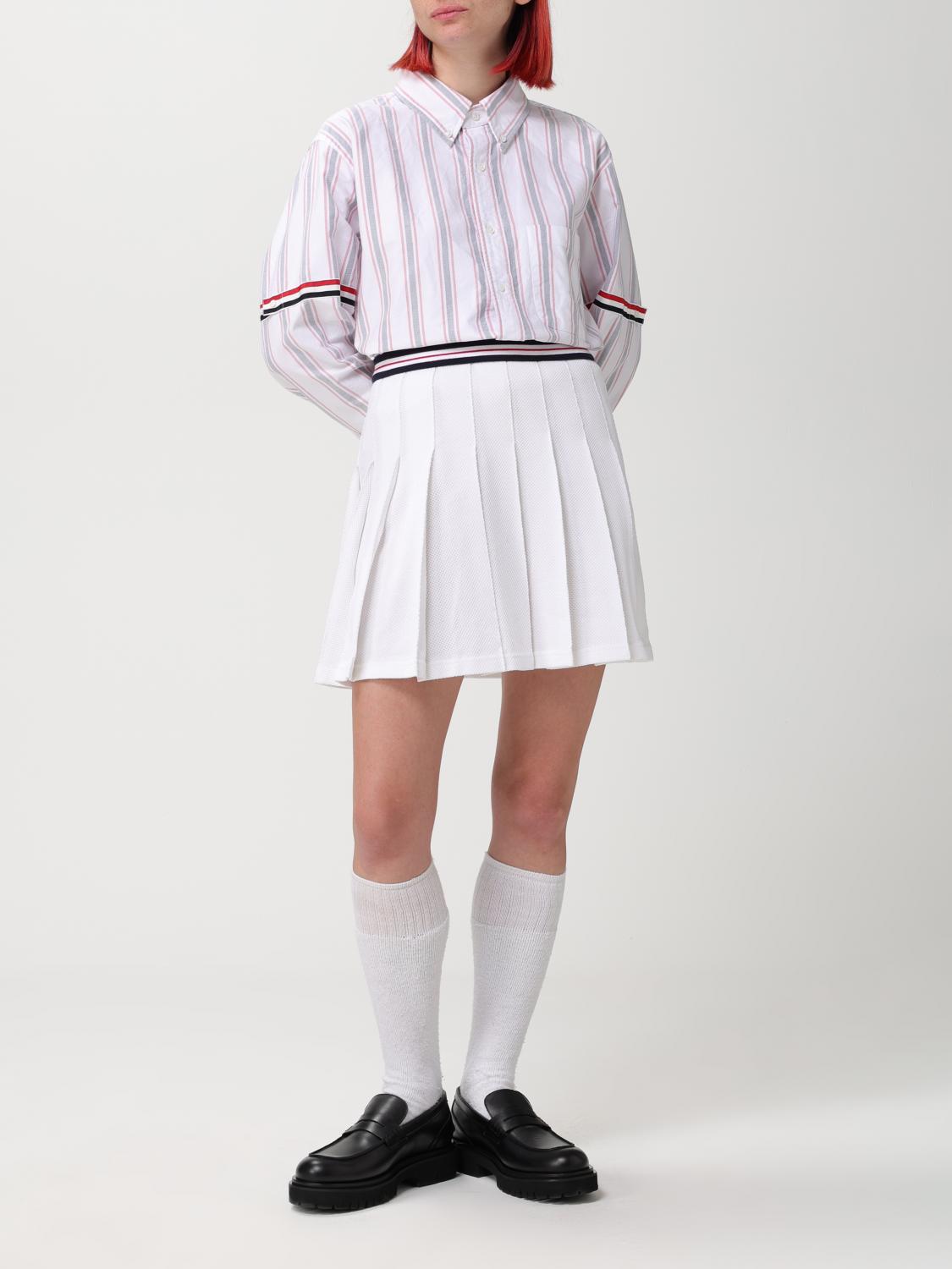 THOM BROWNE FALDA: Falda mujer Thom Browne, Blanco - Img 2