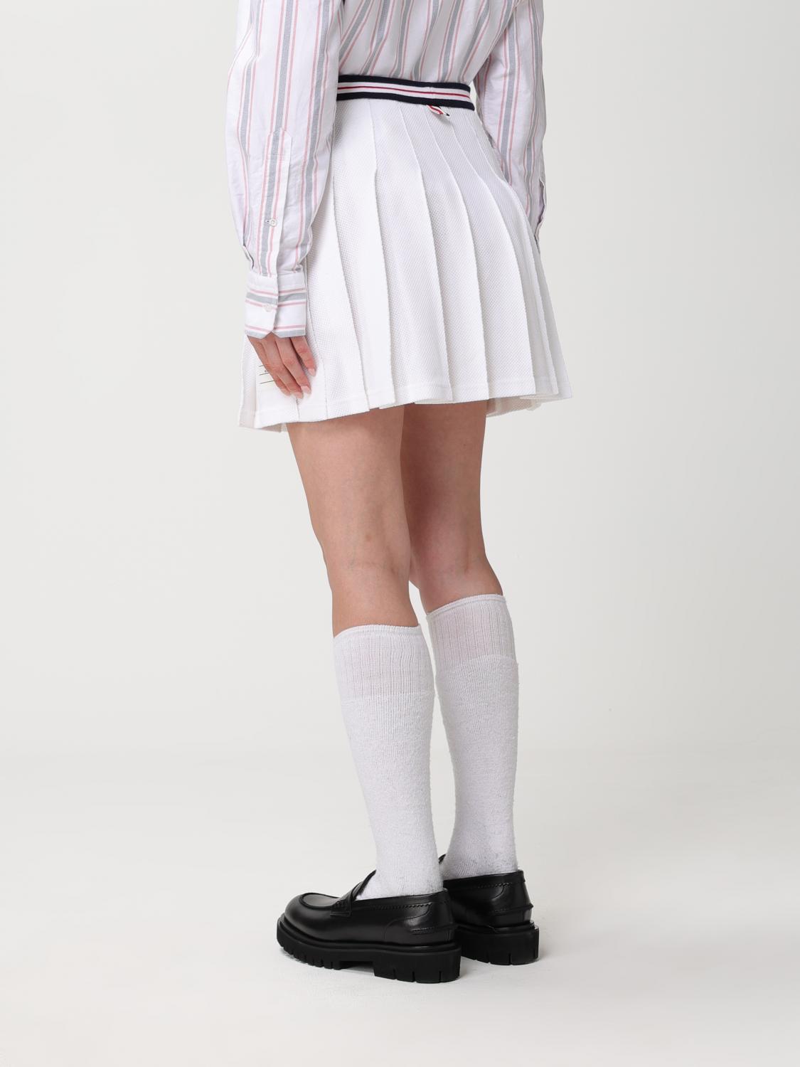 THOM BROWNE FALDA: Falda mujer Thom Browne, Blanco - Img 3