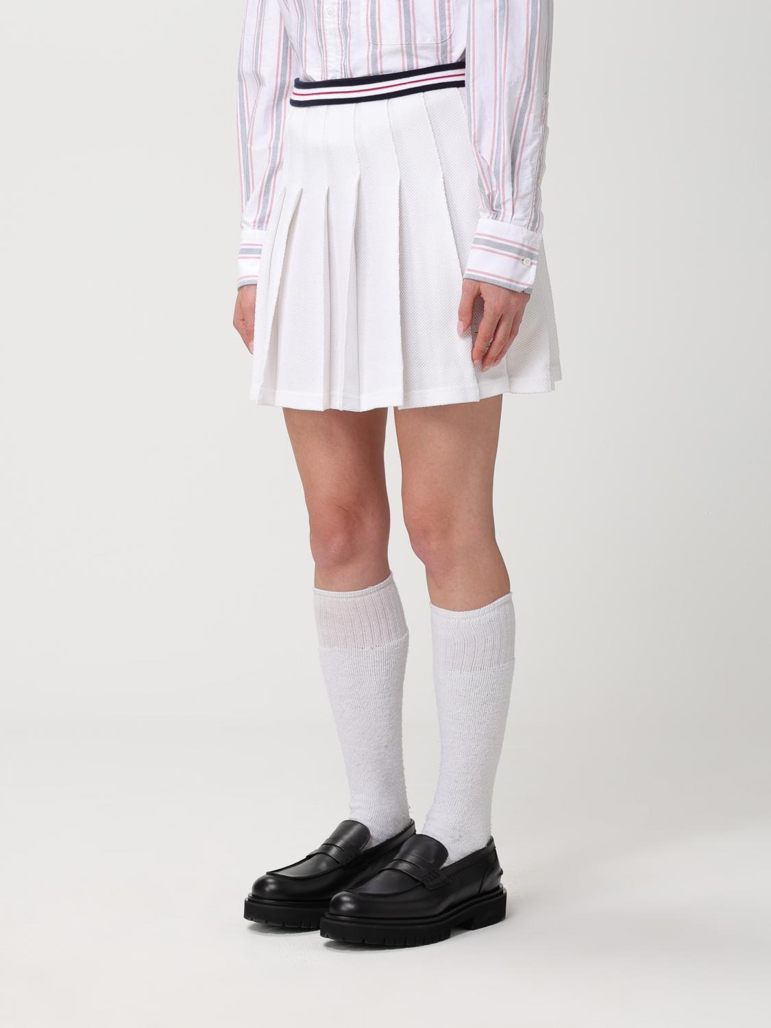 THOM BROWNE FALDA: Falda mujer Thom Browne, Blanco - Img 4