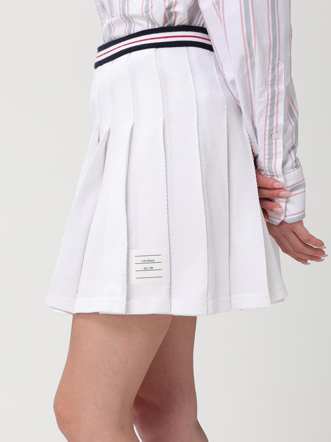 THOM BROWNE FALDA: Falda mujer Thom Browne, Blanco - Img 5