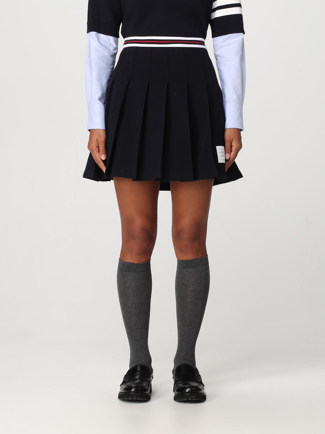 THOM BROWNE FALDA: Falda mujer Thom Browne, Azul Oscuro - Img 1