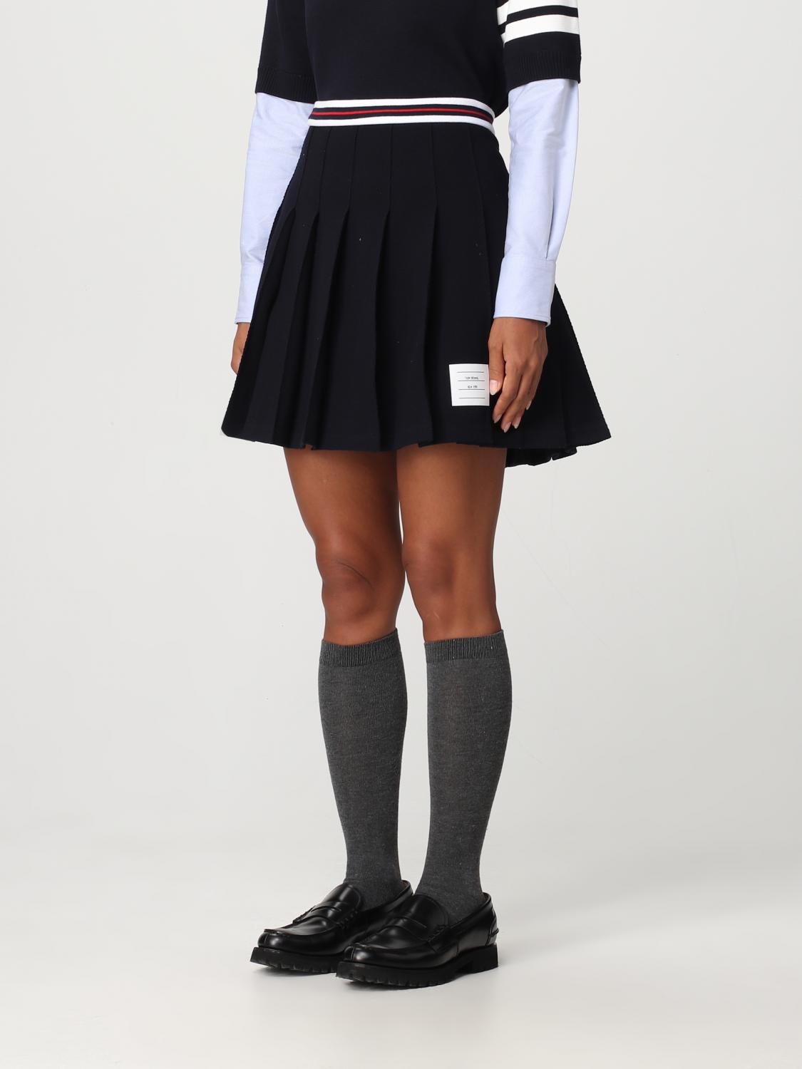 THOM BROWNE FALDA: Falda mujer Thom Browne, Azul Oscuro - Img 4