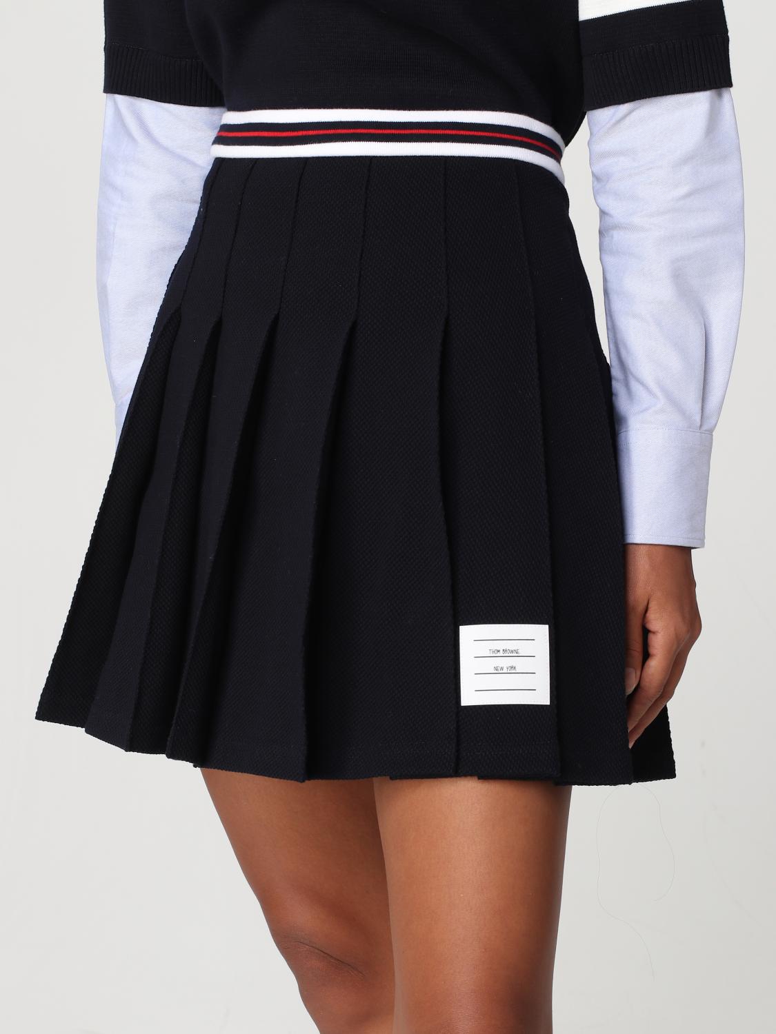 THOM BROWNE FALDA: Falda mujer Thom Browne, Azul Oscuro - Img 5