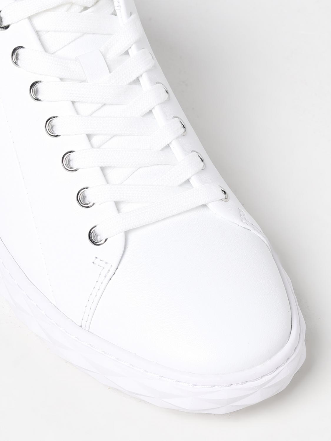 JIMMY CHOO SNEAKERS: Jimmy Choo Diamond Light sneakers in nappa leather, White - Img 4