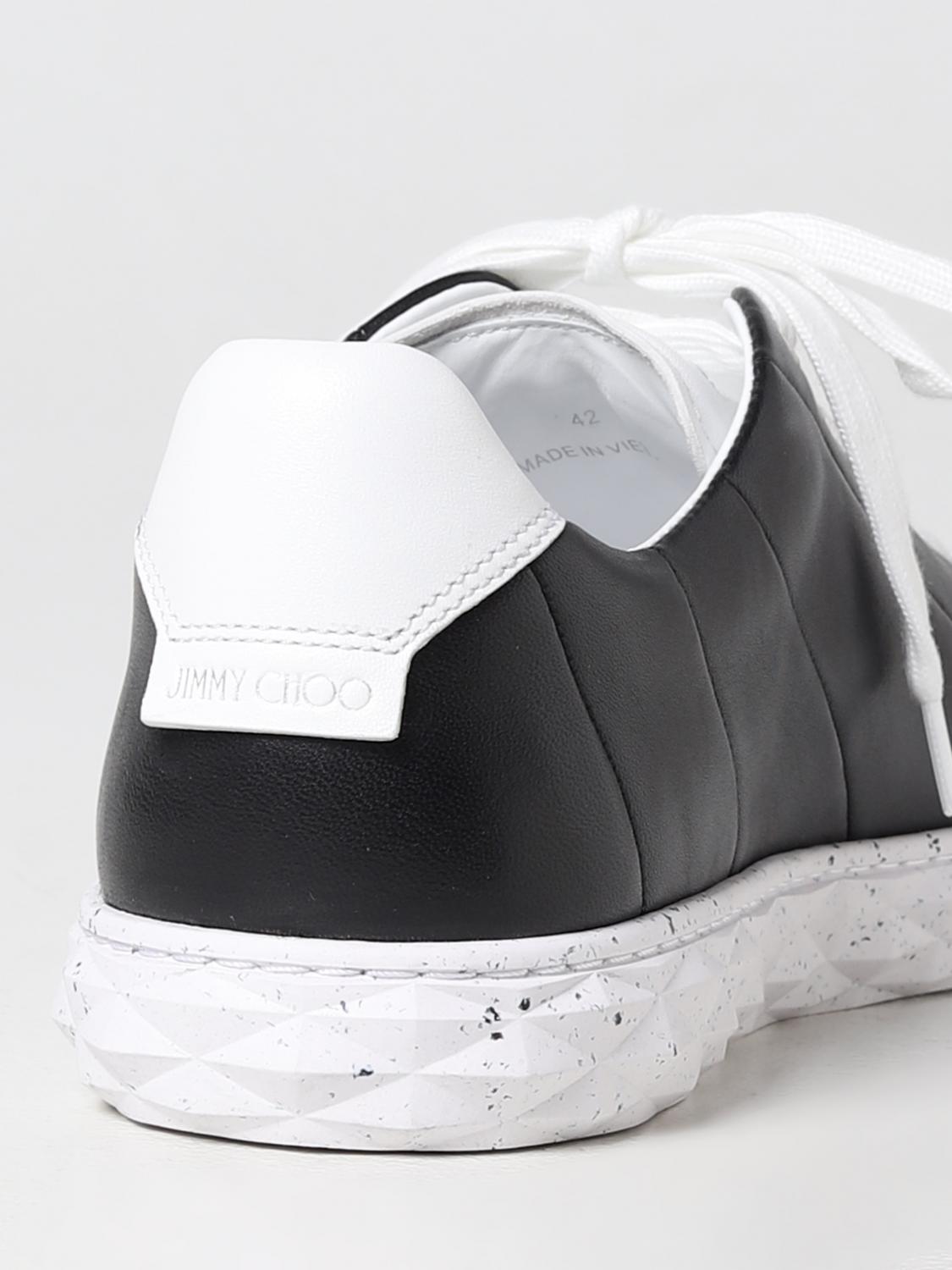 JIMMY CHOO SNEAKERS: Jimmy Choo Diamond Light sneakers in nappa leather, Black - Img 3