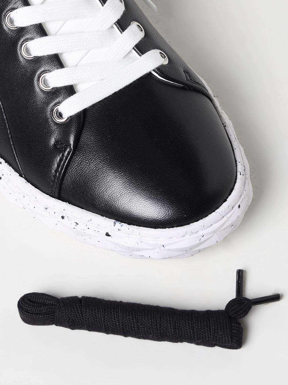 JIMMY CHOO SNEAKERS: Jimmy Choo Diamond Light sneakers in nappa leather, Black - Img 4