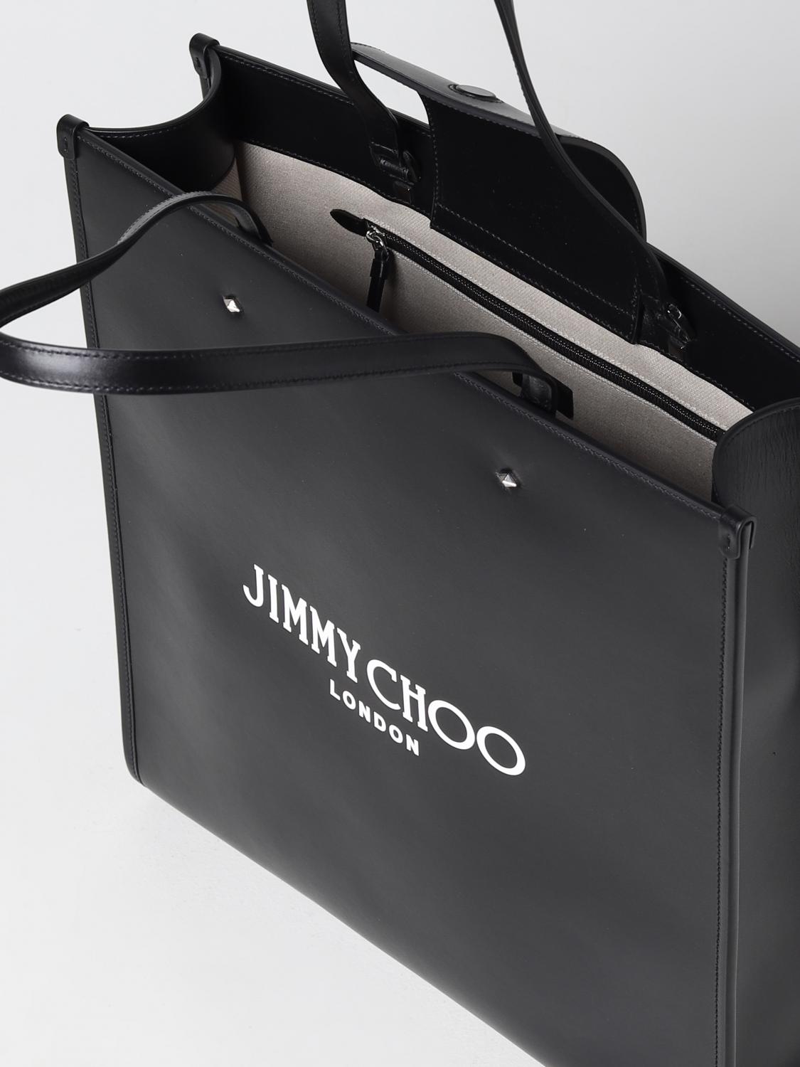 Jimmy Choo N/S leather bag - Black | NSTOTELANR | GIGLIO.COM