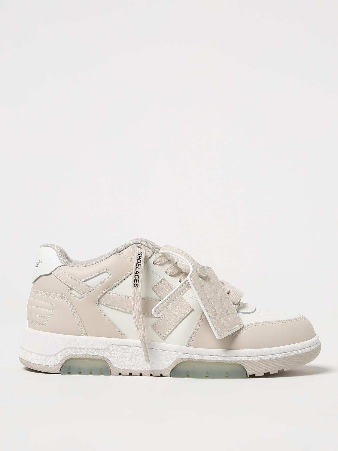 OFF-WHITE SNEAKERS: Sneakers Out Of Office Off-White in pelle, Bianco 1 - Img 1