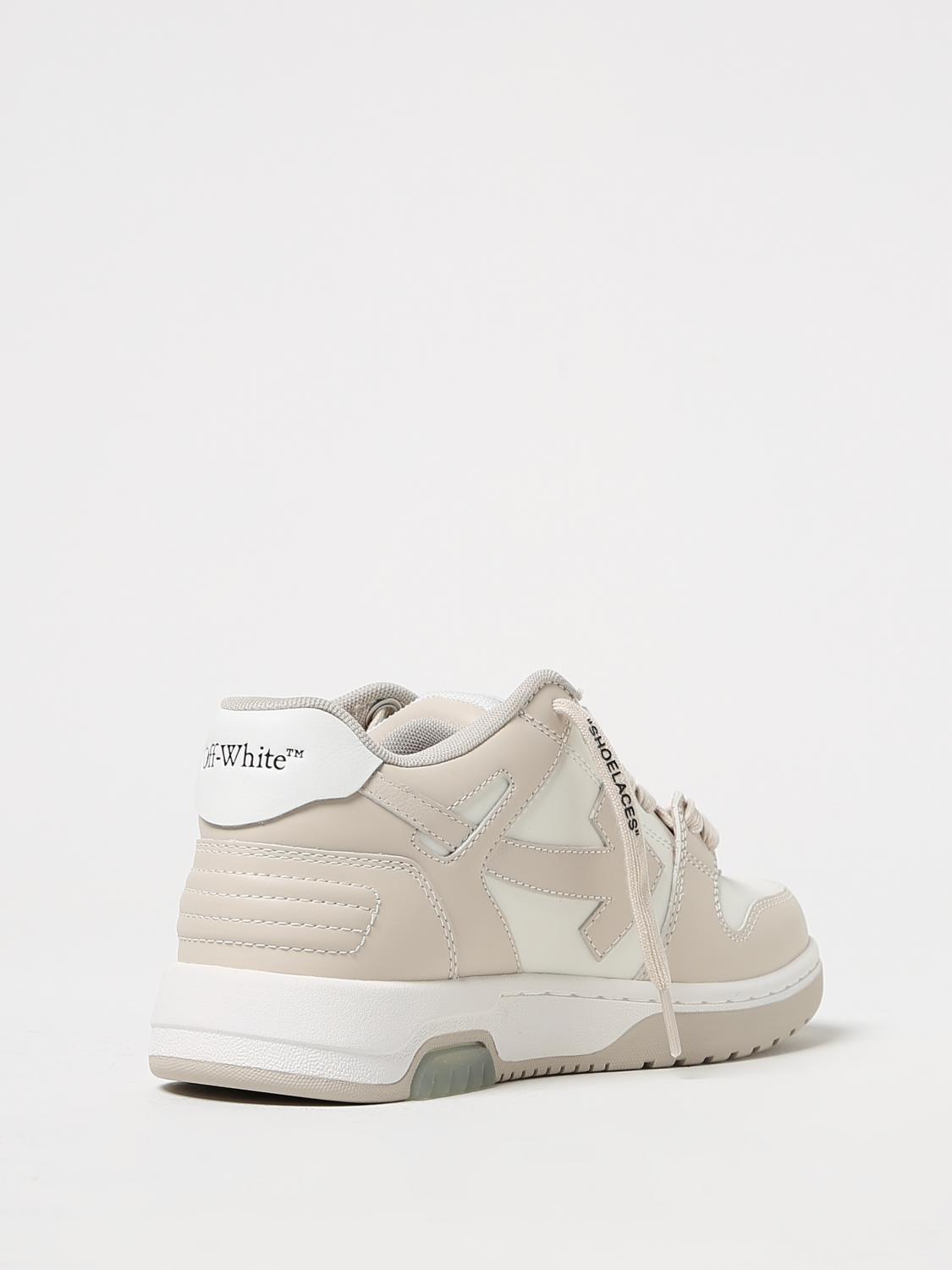 OFF-WHITE SNEAKERS: Sneakers Out Of Office Off-White in pelle, Bianco 1 - Img 3