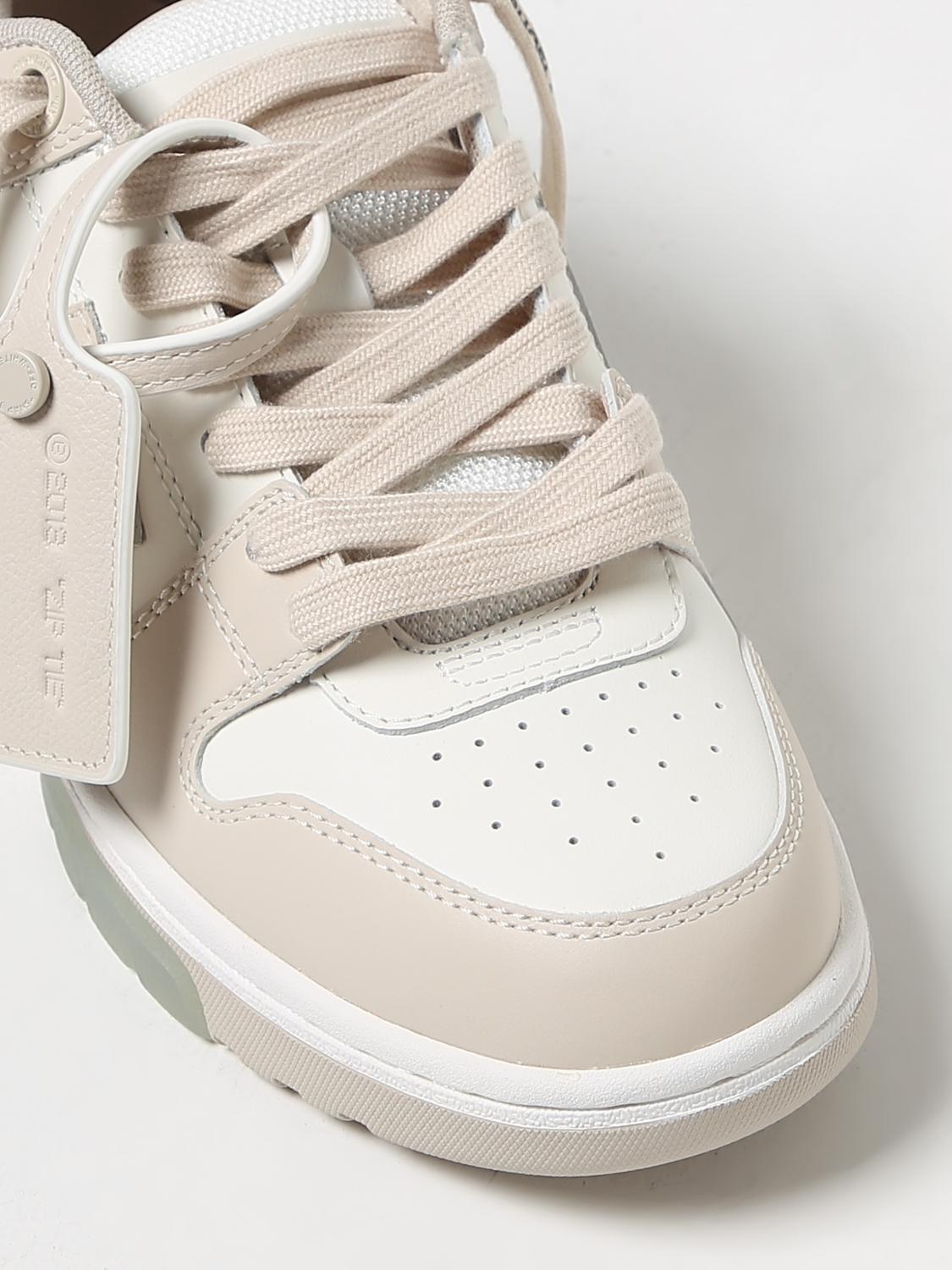 OFF-WHITE SNEAKERS: Sneakers Out Of Office Off-White in pelle, Bianco 1 - Img 4