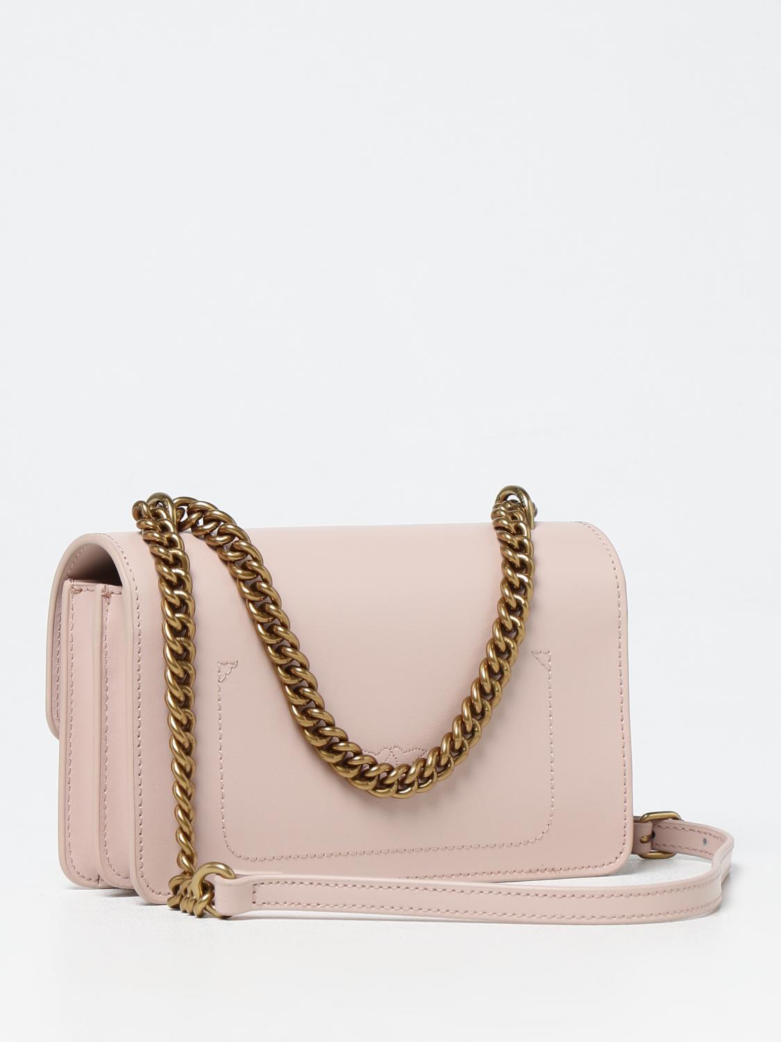 PINKO BORSA MINI: Borsa Love One Pinko in pelle , Ciclamino - Img 2