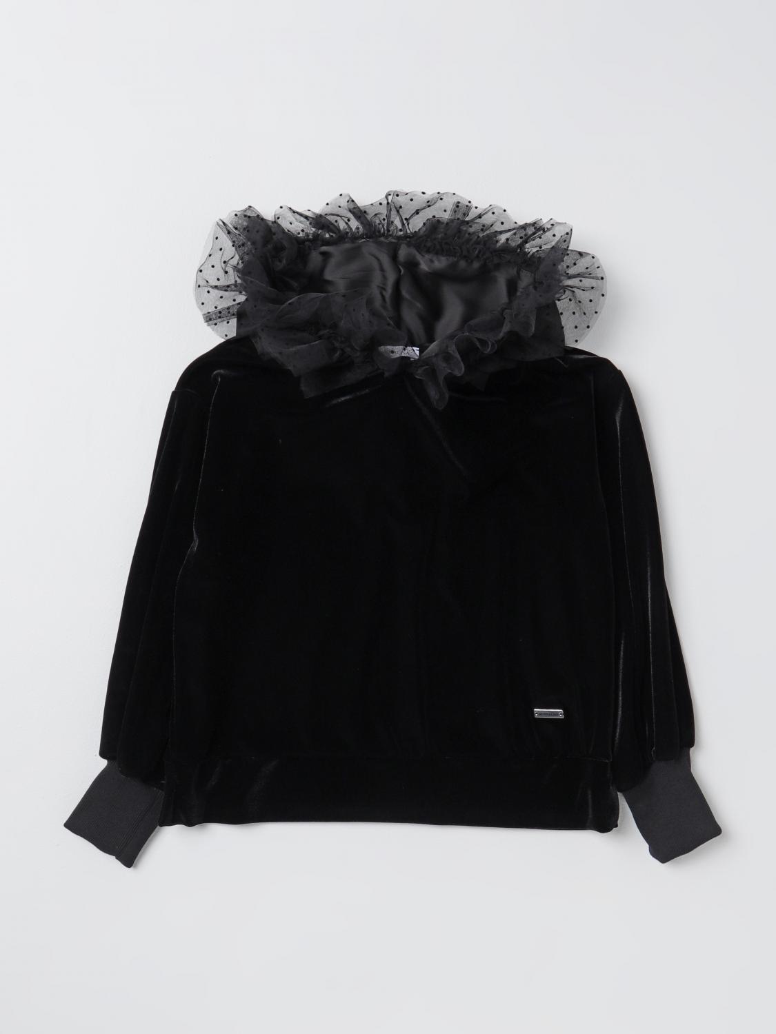 MONNALISA PULLOVER: Pullover kinder Monnalisa, Schwarz - Img 1